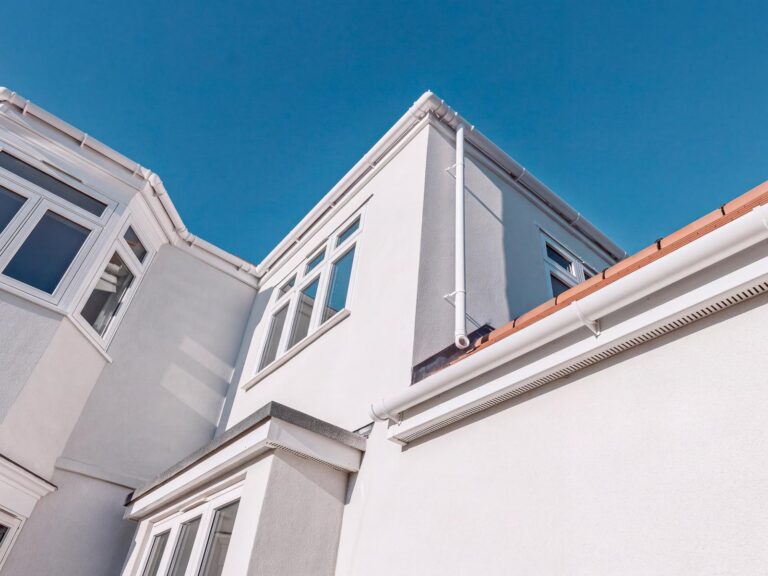 Completed Hove spray cork exterior around windows, gable and roof junctions