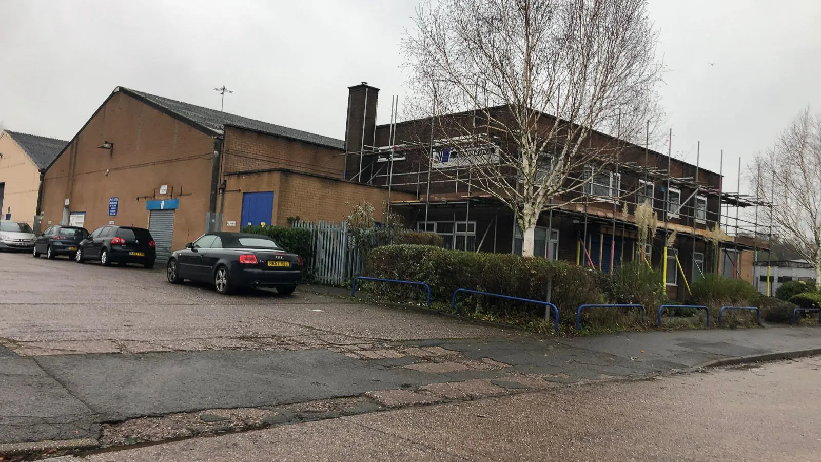 Industrial unit before the refurbishment works