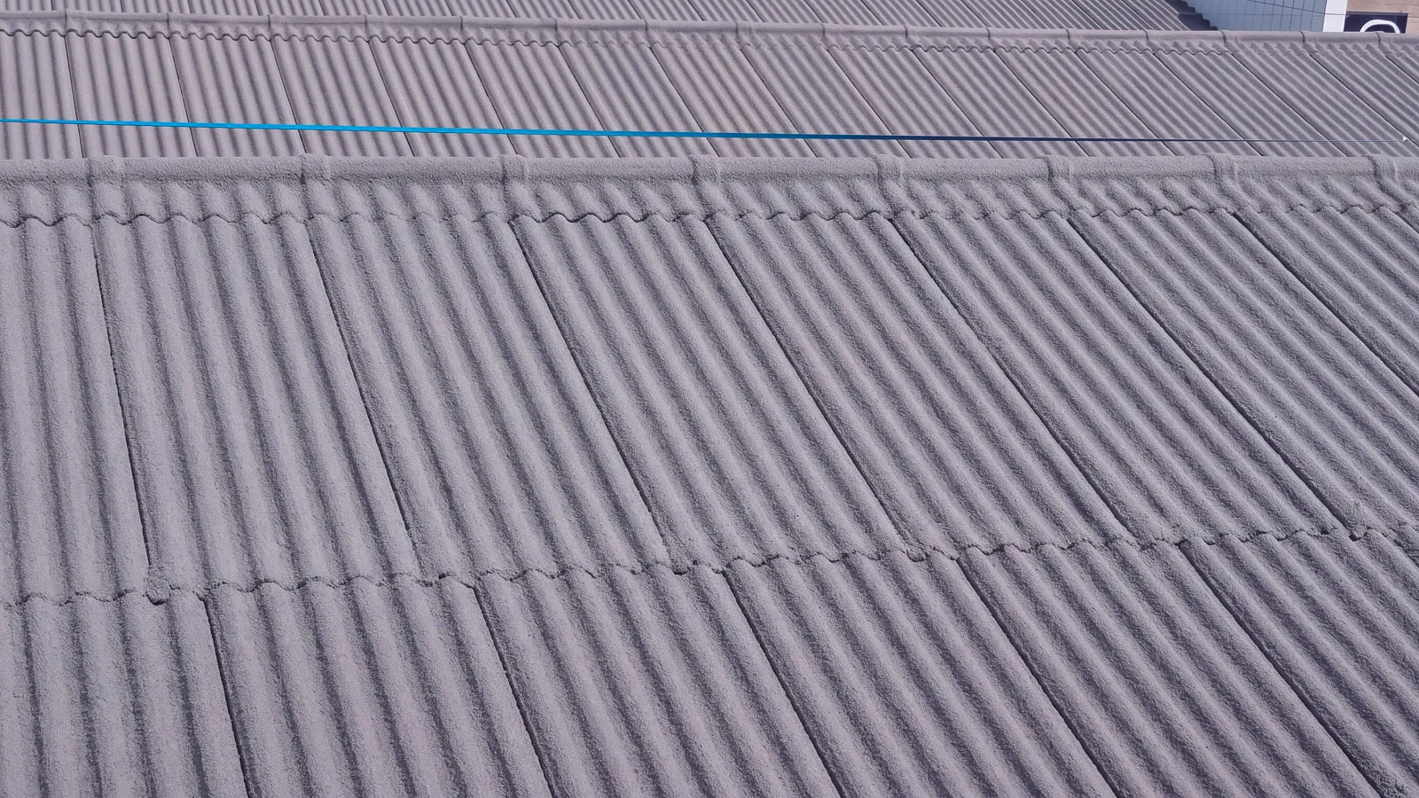 Finished coating across the factory roof