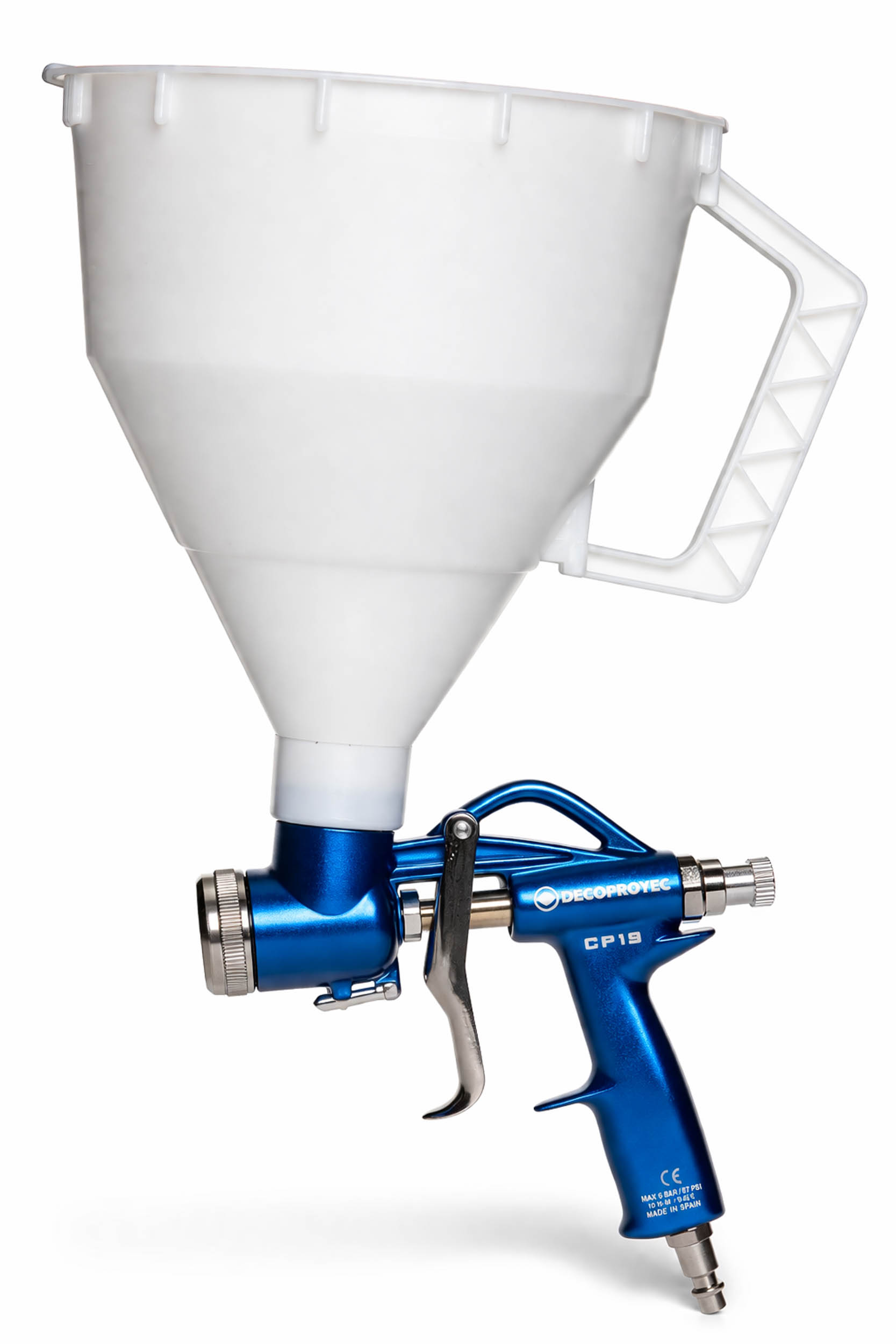 CP19 spray gun with white hopper